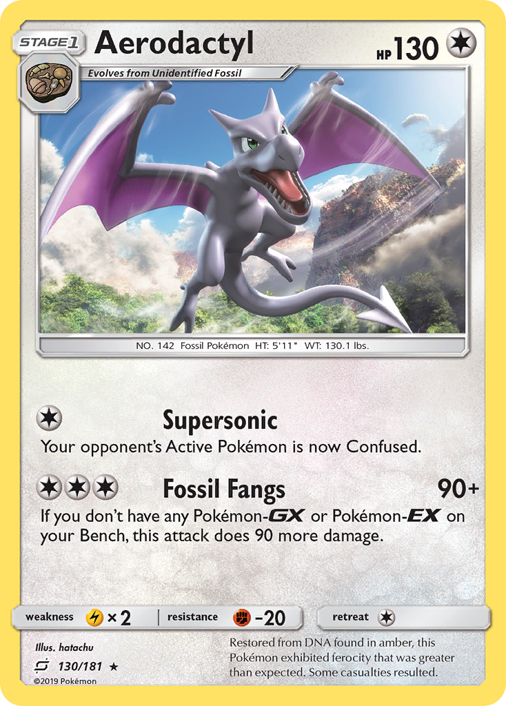 Aerodactyl (130/181) [Sun & Moon: Team Up] | Event Horizon Hobbies CA