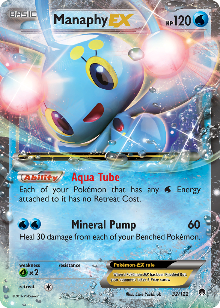 Manaphy EX (32/122) [XY: BREAKpoint] | Event Horizon Hobbies CA