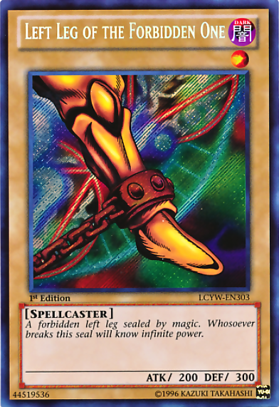 Left Leg of the Forbidden One [LCYW-EN303] Secret Rare | Event Horizon Hobbies CA