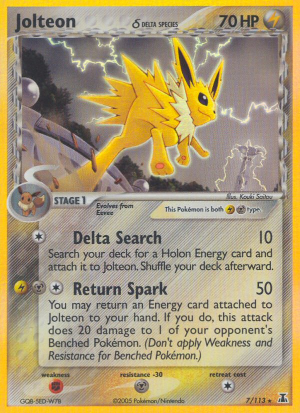 Jolteon (7/113) (Delta Species) [EX: Delta Species] | Event Horizon Hobbies CA