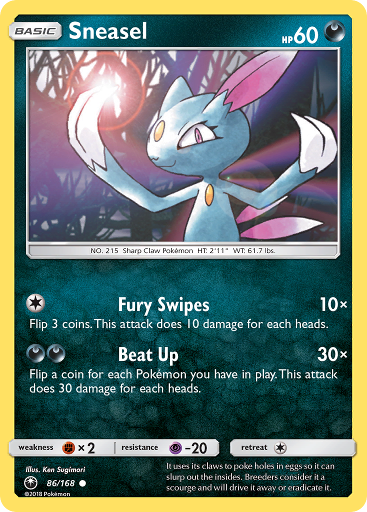 Sneasel (86/168) [Sun & Moon: Celestial Storm] | Event Horizon Hobbies CA