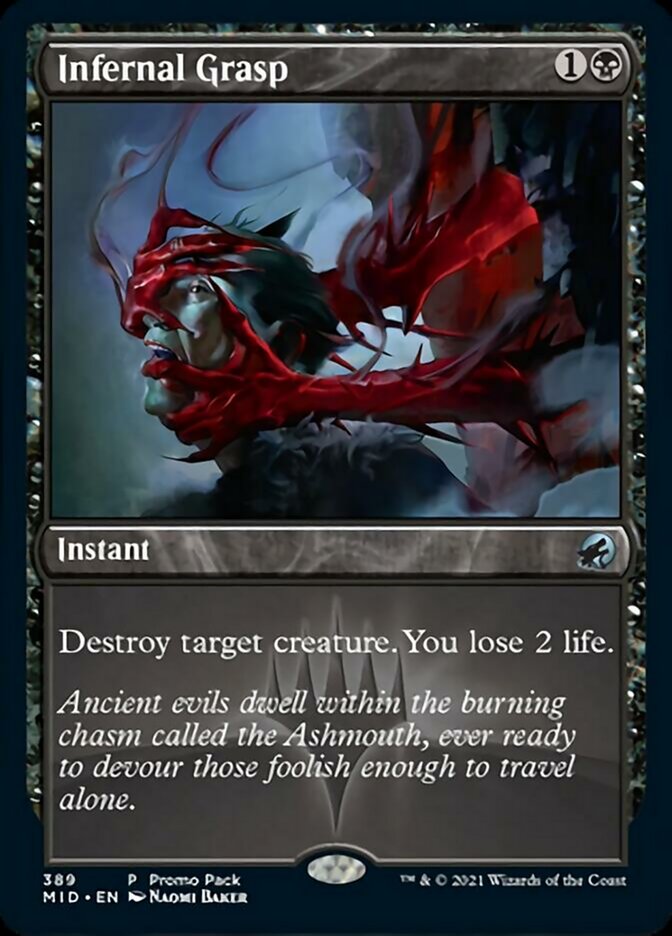 Infernal Grasp (Promo Pack) [Innistrad: Midnight Hunt Promos] | Event Horizon Hobbies CA