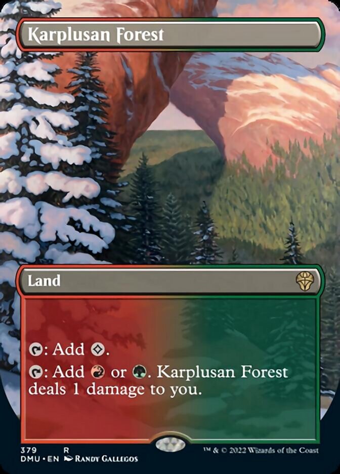 Karplusan Forest (Borderless Alternate Art) [Dominaria United] | Event Horizon Hobbies CA