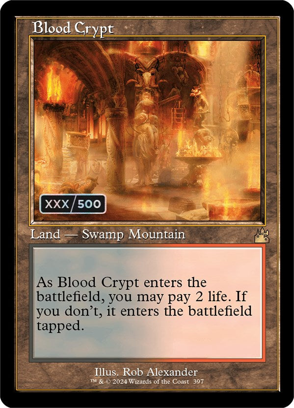 Blood Crypt (Retro) (Serialized) [Ravnica Remastered] | Event Horizon Hobbies CA