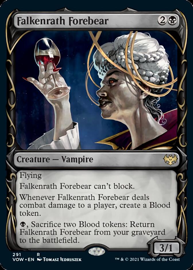 Falkenrath Forebear (Showcase Fang Frame) [Innistrad: Crimson Vow] | Event Horizon Hobbies CA