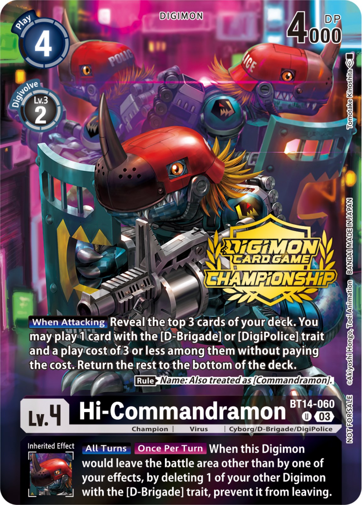 Hi-Commandramon [BT14-060] (Championship 2023 Tamers Pack) [Blast Ace Promos] | Event Horizon Hobbies CA