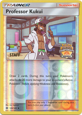 Professor Kukui (128/149) (Regional Championship Promo Staff) [Sun & Moon: Base Set] | Event Horizon Hobbies CA