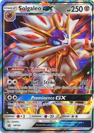 Solgaleo GX (SM104) (Jumbo Card) [Sun & Moon: Black Star Promos] | Event Horizon Hobbies CA