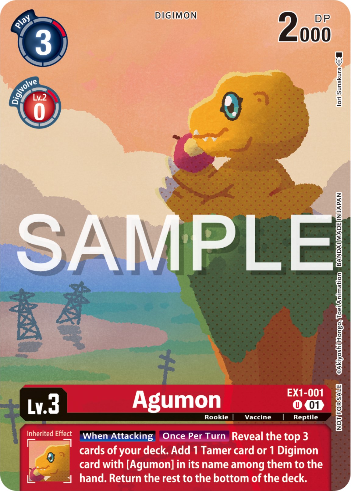 Agumon [EX1-001] (Digimon Illustration Competition Pack 2023) [Classic Collection Promos] | Event Horizon Hobbies CA