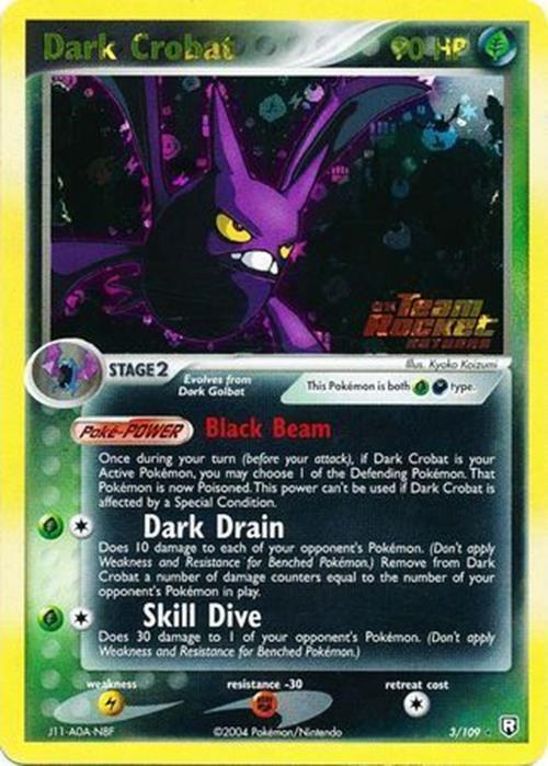 Dark Crobat (3/109) (Stamped) [EX: Team Rocket Returns] | Event Horizon Hobbies CA