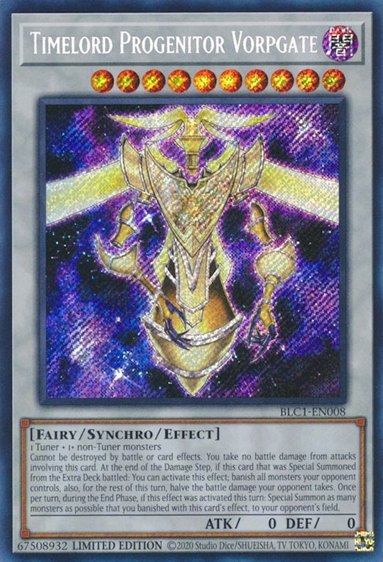 Timelord Progenitor Vorpgate [BLC1-EN008] Secret Rare | Event Horizon Hobbies CA