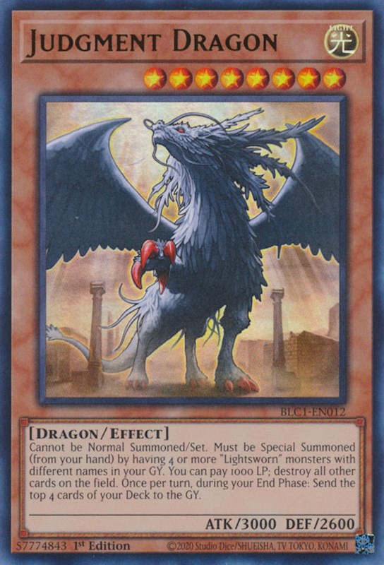 Judgment Dragon [BLC1-EN012] Ultra Rare | Event Horizon Hobbies CA