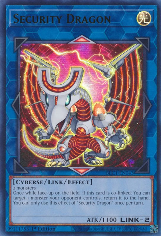 Security Dragon [BLC1-EN043] Ultra Rare | Event Horizon Hobbies CA