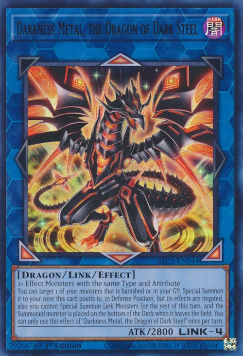 Darkness Metal, the Dragon of Dark Steel [BLC1-EN044] Ultra Rare | Event Horizon Hobbies CA