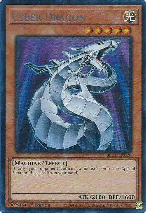 Cyber Dragon (Silver) [BLC1-EN020] Ultra Rare | Event Horizon Hobbies CA