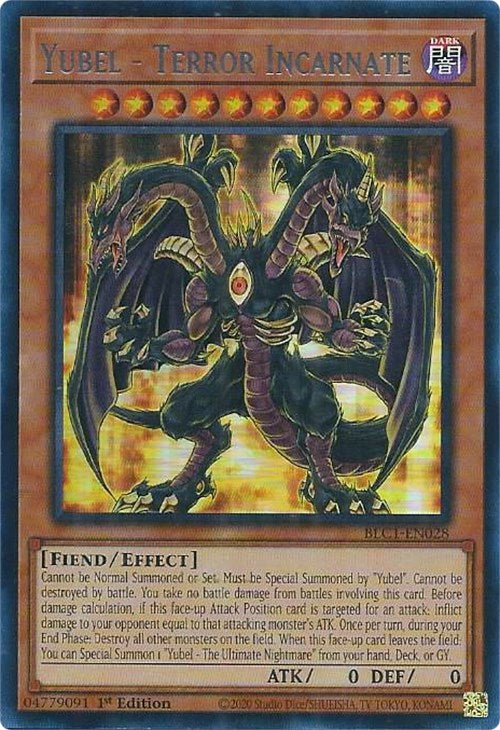 Yubel - Terror Incarnate (Silver) [BLC1-EN028] Ultra Rare | Event Horizon Hobbies CA