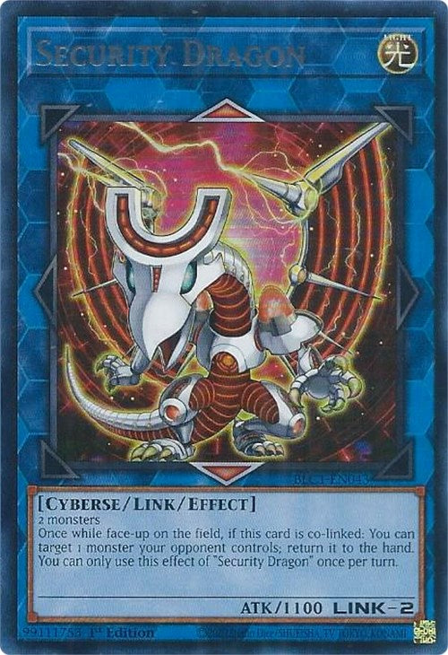 Security Dragon (Silver) [BLC1-EN043] Ultra Rare | Event Horizon Hobbies CA