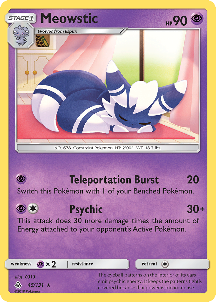 Meowstic (45/131) [Sun & Moon: Forbidden Light] | Event Horizon Hobbies CA