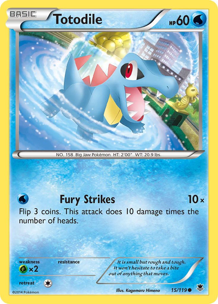 Totodile (15/119) [XY: Phantom Forces] | Event Horizon Hobbies CA