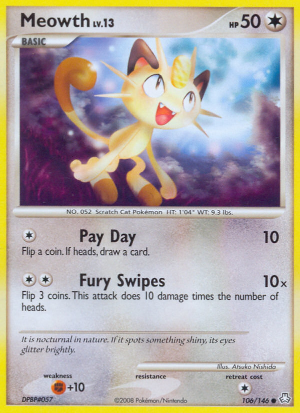 Meowth (106/146) [Diamond & Pearl: Legends Awakened] | Event Horizon Hobbies CA