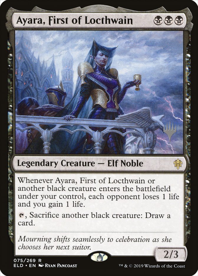 Ayara, First of Locthwain (Promo Pack) [Throne of Eldraine Promos] | Event Horizon Hobbies CA