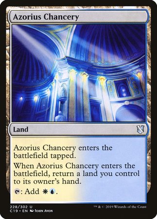 Azorius Chancery [Commander 2019] | Event Horizon Hobbies CA