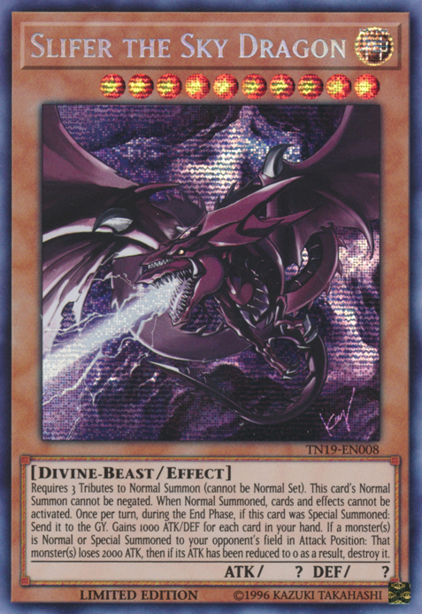 Slifer the Sky Dragon [TN19-EN008] Prismatic Secret Rare | Event Horizon Hobbies CA