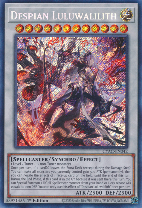 Despian Luluwalilith [CYAC-EN042] Secret Rare | Event Horizon Hobbies CA