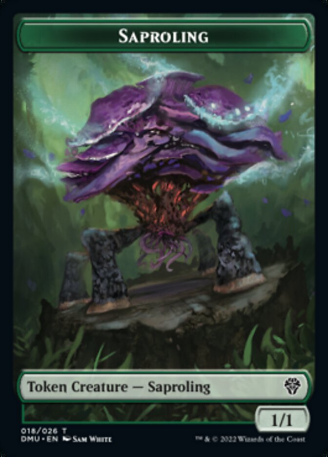 Saproling // Goblin Double-sided Token [Dominaria United Tokens] | Event Horizon Hobbies CA