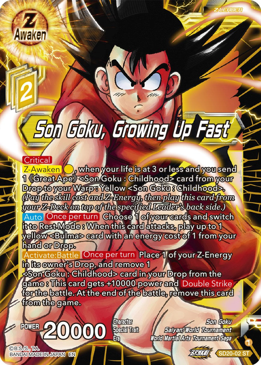 Son Goku, Growing Up Fast (SD20-02) [Dawn of the Z-Legends] | Event Horizon Hobbies CA