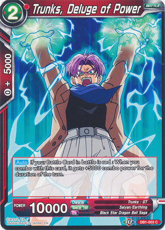 Trunks, Deluge of Power (DB1-003) [Dragon Brawl] | Event Horizon Hobbies CA