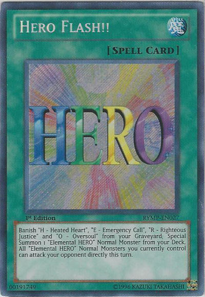 Hero Flash!! [RYMP-EN027] Secret Rare | Event Horizon Hobbies CA