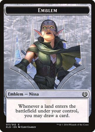 Emblem - Nissa, Vital Force [Kaladesh Tokens] | Event Horizon Hobbies CA