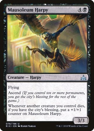 Mausoleum Harpy [Rivals of Ixalan] | Event Horizon Hobbies CA