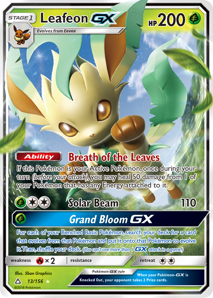 Leafeon GX (13/156) [Sun & Moon: Ultra Prism] | Event Horizon Hobbies CA