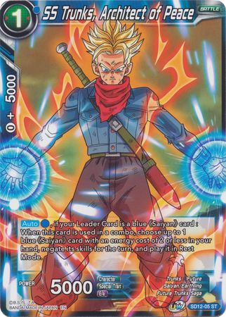 SS Trunks, Architect of Peace (Starter Deck - Spirit of Potara) (SD12-05) [Rise of the Unison Warrior] | Event Horizon Hobbies CA