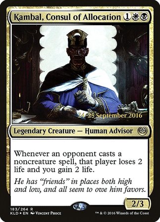 Kambal, Consul of Allocation [Kaladesh Promos] | Event Horizon Hobbies CA