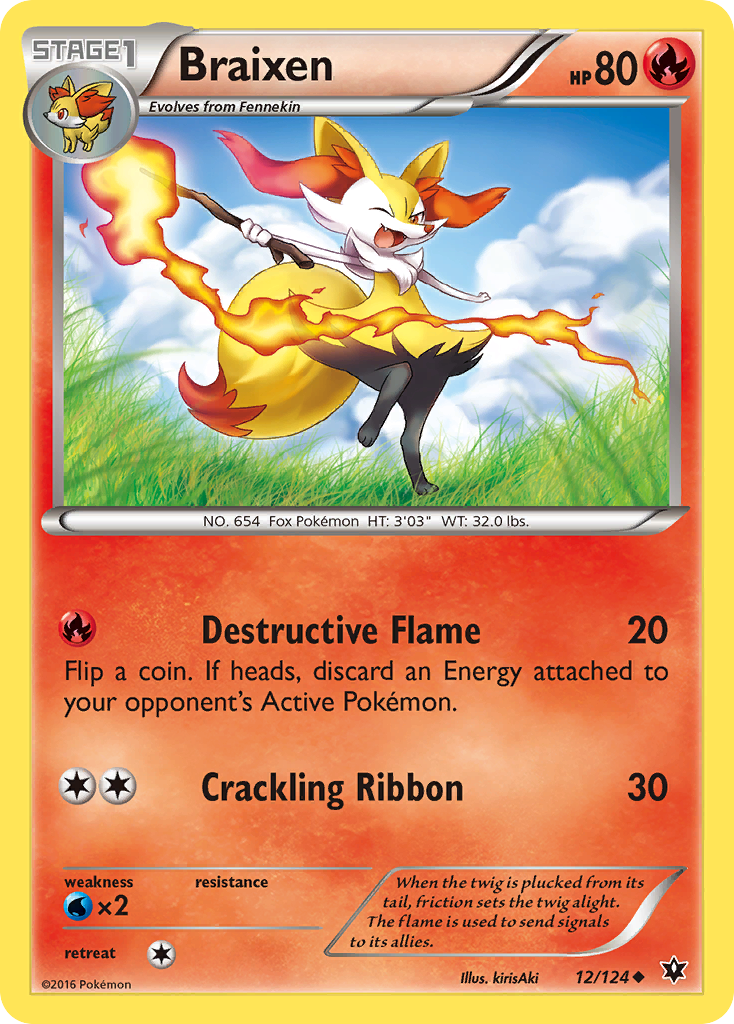 Braixen (12/124) [XY: Fates Collide] | Event Horizon Hobbies CA