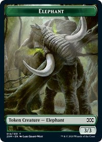 Elephant // Tuktuk the Returned Double-sided Token [Double Masters Tokens] | Event Horizon Hobbies CA