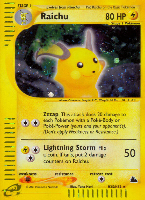 Raichu (H25/H32) [Skyridge] | Event Horizon Hobbies CA