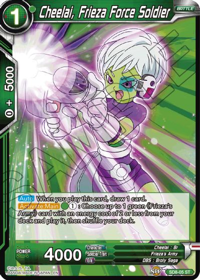 Cheelai, Frieza Force Soldier (Reprint) (SD8-05) [Battle Evolution Booster] | Event Horizon Hobbies CA