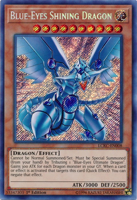 Blue-Eyes Shining Dragon [LCKC-EN008] Secret Rare | Event Horizon Hobbies CA