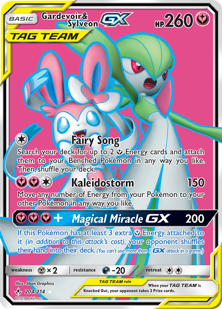 Gardevoir & Sylveon GX (204/214) [Sun & Moon: Unbroken Bonds] | Event Horizon Hobbies CA