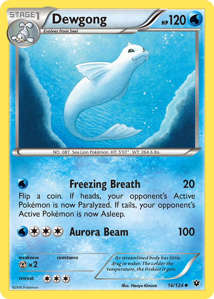 Dewgong (16/124) [XY: Fates Collide] | Event Horizon Hobbies CA