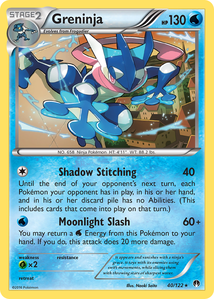 Greninja (40/122) [XY: BREAKpoint] | Event Horizon Hobbies CA