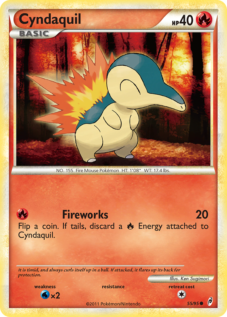 Cyndaquil (55/95) [HeartGold & SoulSilver: Call of Legends] | Event Horizon Hobbies CA