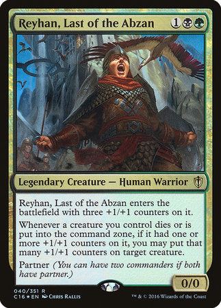 Reyhan, Last of the Abzan [Commander 2016] | Event Horizon Hobbies CA