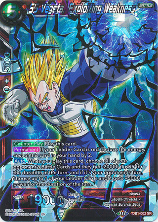 SS Vegeta, Exploiting Weakness (DB1-002) [Dragon Brawl] | Event Horizon Hobbies CA