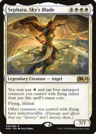 Sephara, Sky's Blade [Core Set 2020 Promos] | Event Horizon Hobbies CA