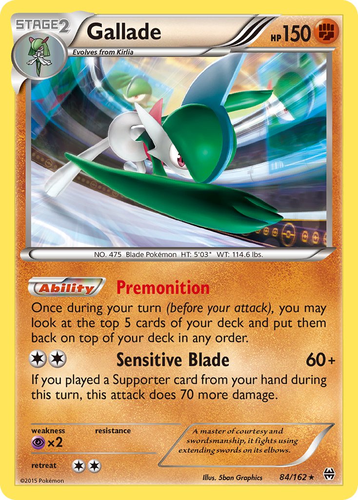 Gallade (84/162) (Cosmos Holo) (Blister Exclusive) [XY: BREAKthrough] | Event Horizon Hobbies CA